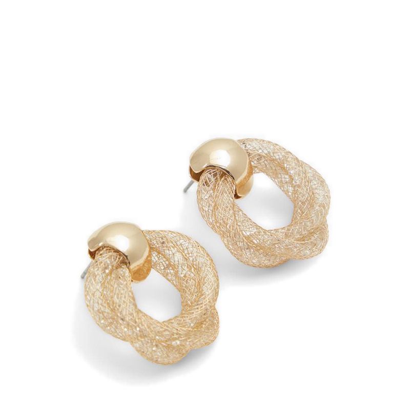 VARBAKO EARRINGS - GOLD/CLEAR MULTI