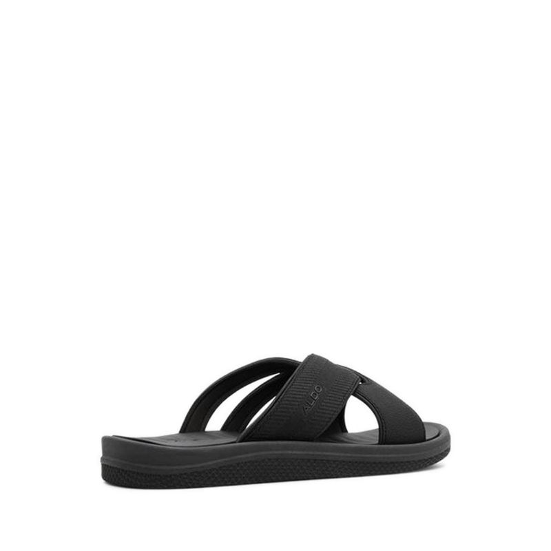 RORIK FLAT SANDALS - BLACK