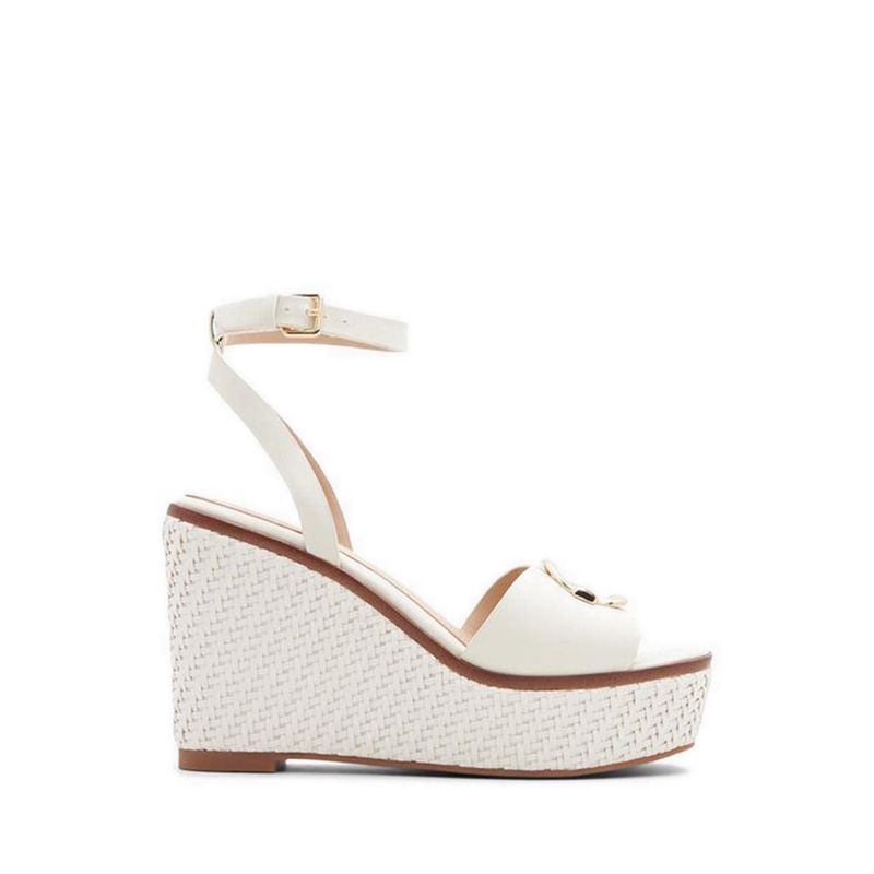 CARRABRIRIA WEDGE SANDALS - OPEN WHITE