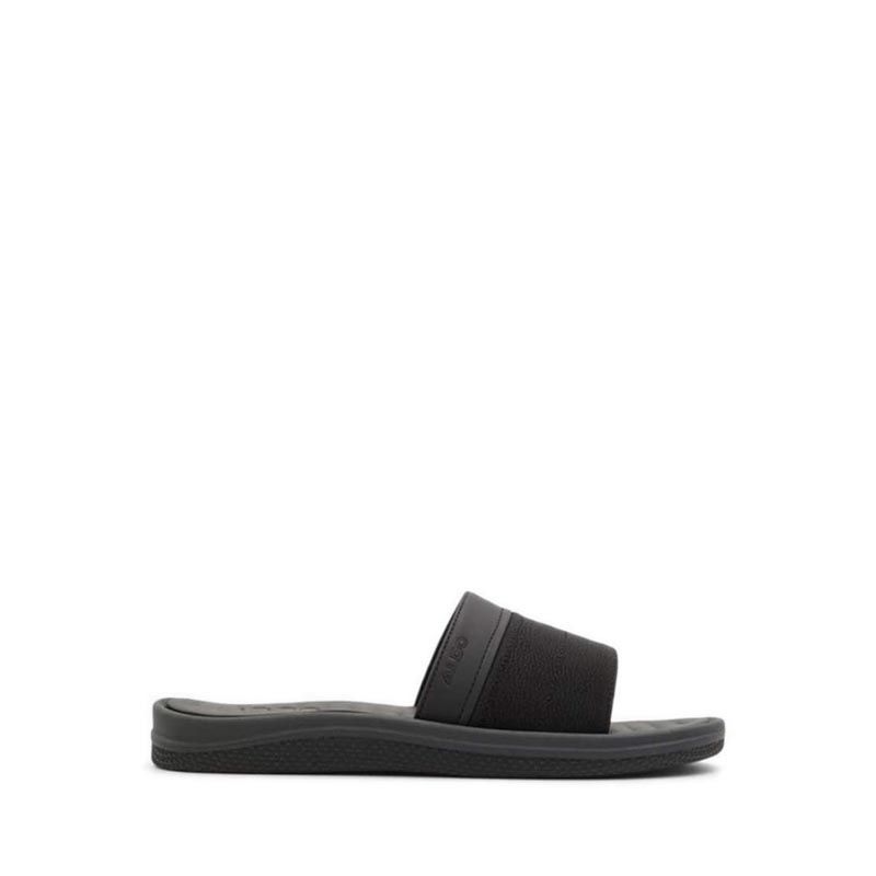 PLANTAGO FLAT SANDALS - BLACK