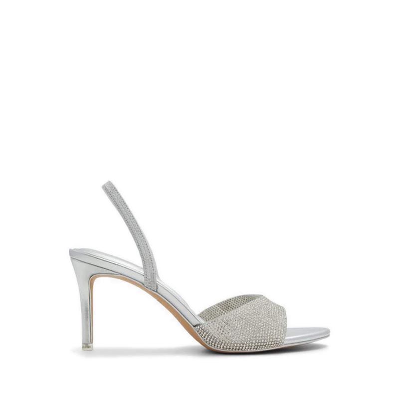 AITANA HEELED SANDALS - SILVER