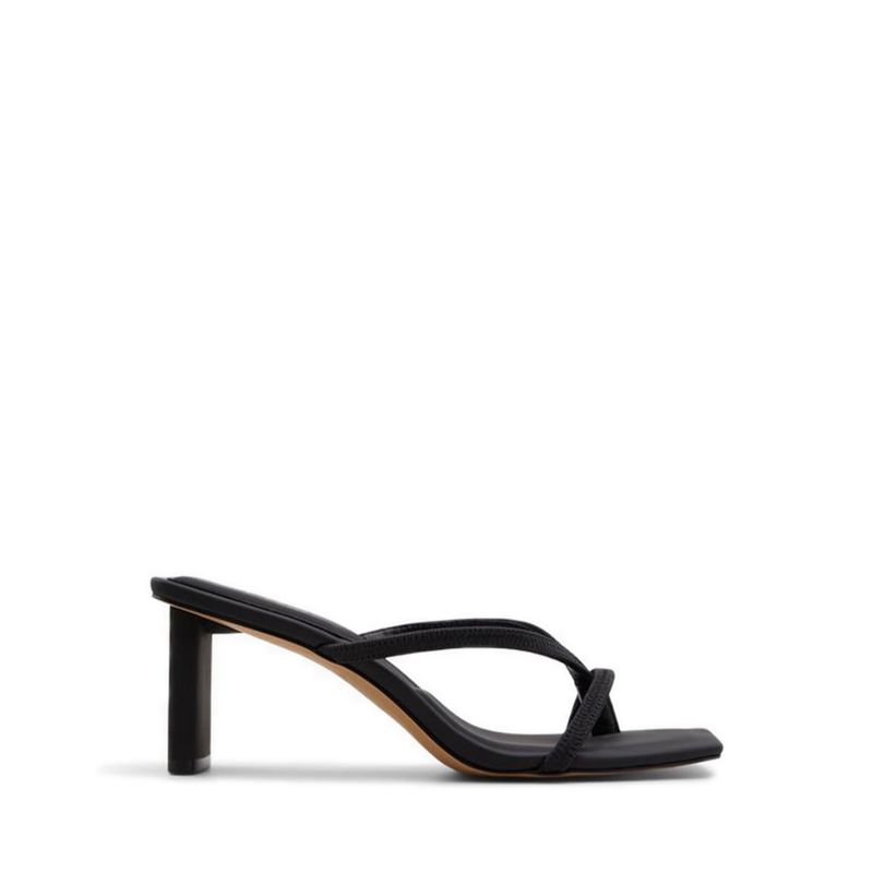 SANNE HEELED SANDALS - BLACK