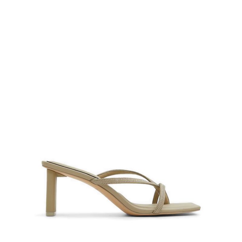 SANNE HEELED SANDALS - KHAKI