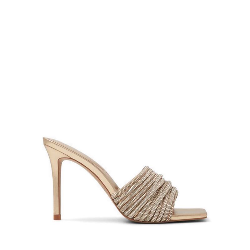 MARIELLE HEELED SANDALS - GOLD