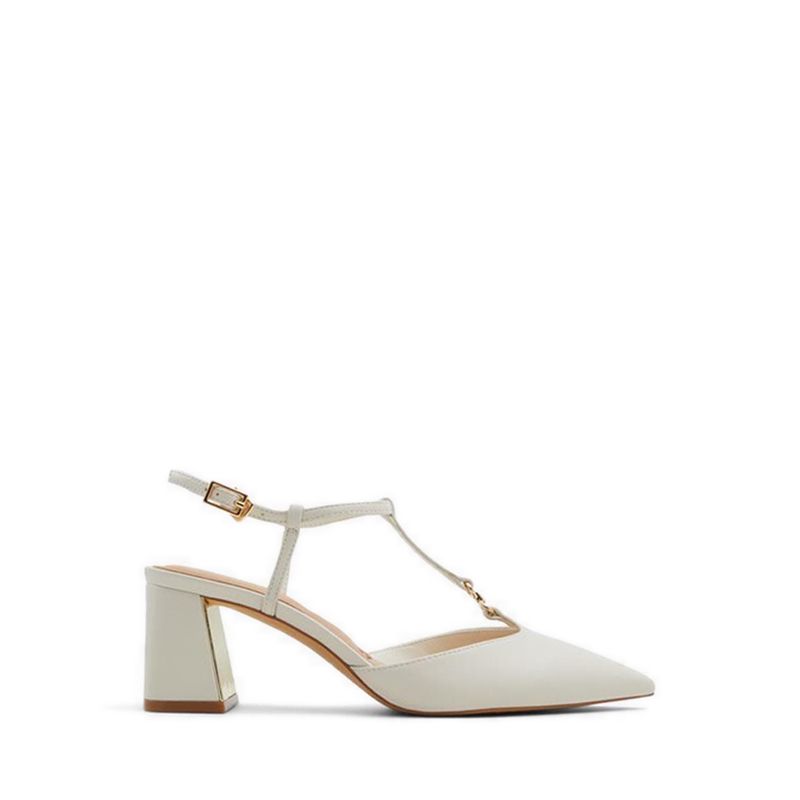 CRYLLA HEELED SHOES - WHITE/BONE