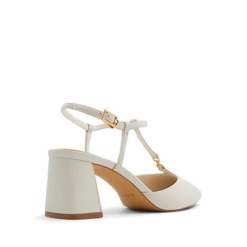 CRYLLA HEELED SHOES - WHITE/BONE