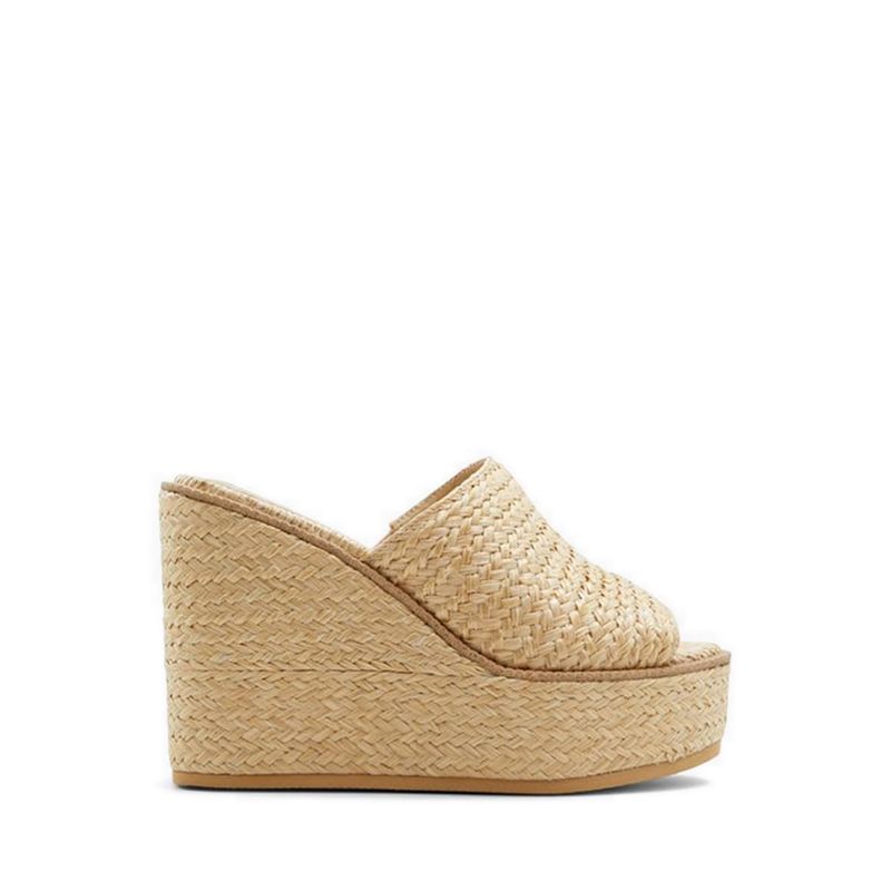 MIDSOMMAR WEDGE SANDALS - OPEN NATURAL