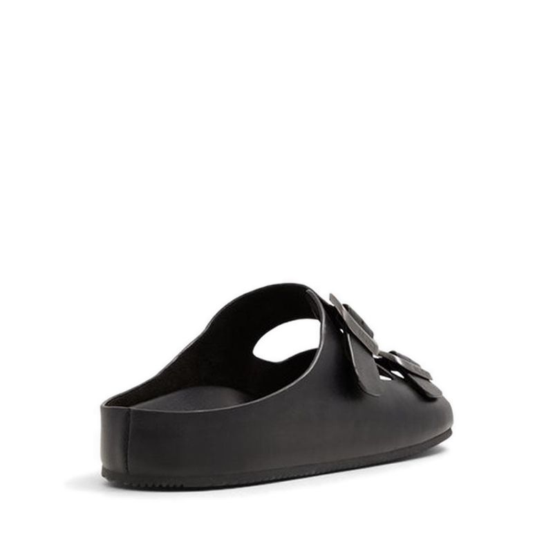 KENNEBUNK FLAT SANDALS - BLACK