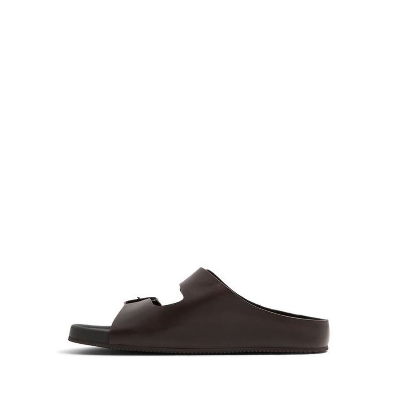 KENNEBUNK FLAT SANDALS - DARK BROWN