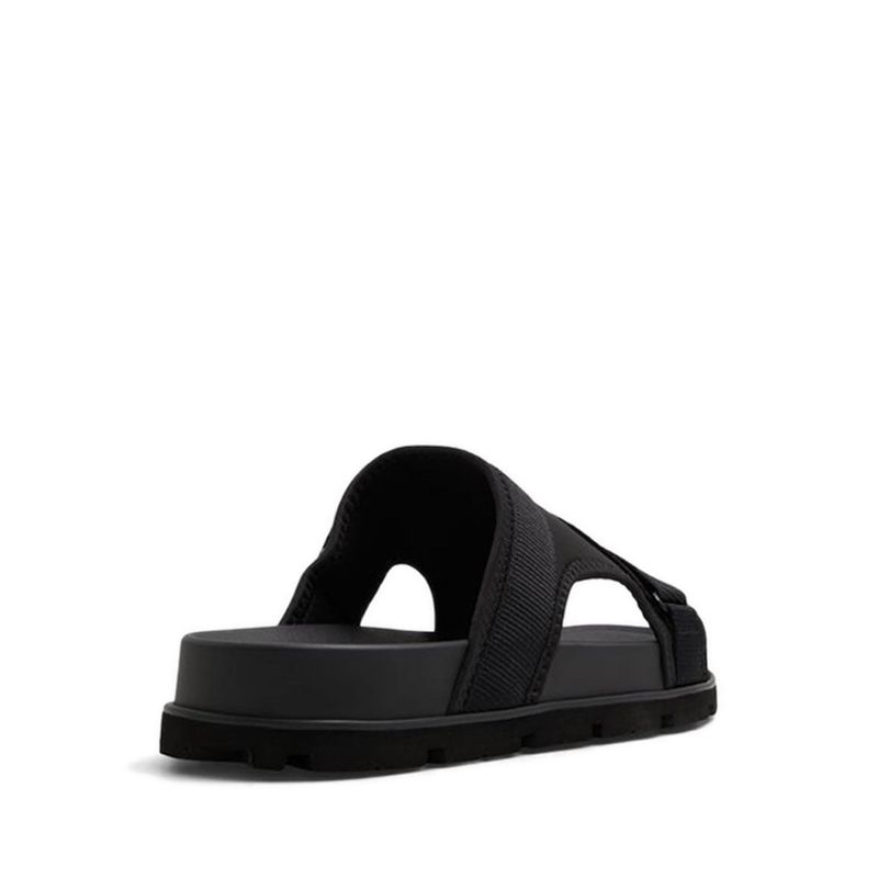 DENIELS FLAT SANDALS - BLACK