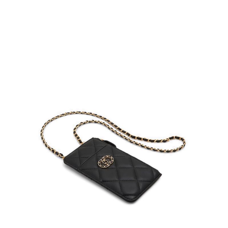 ENARIEL CARD HOLDER - BLACK/GOLD MULTI