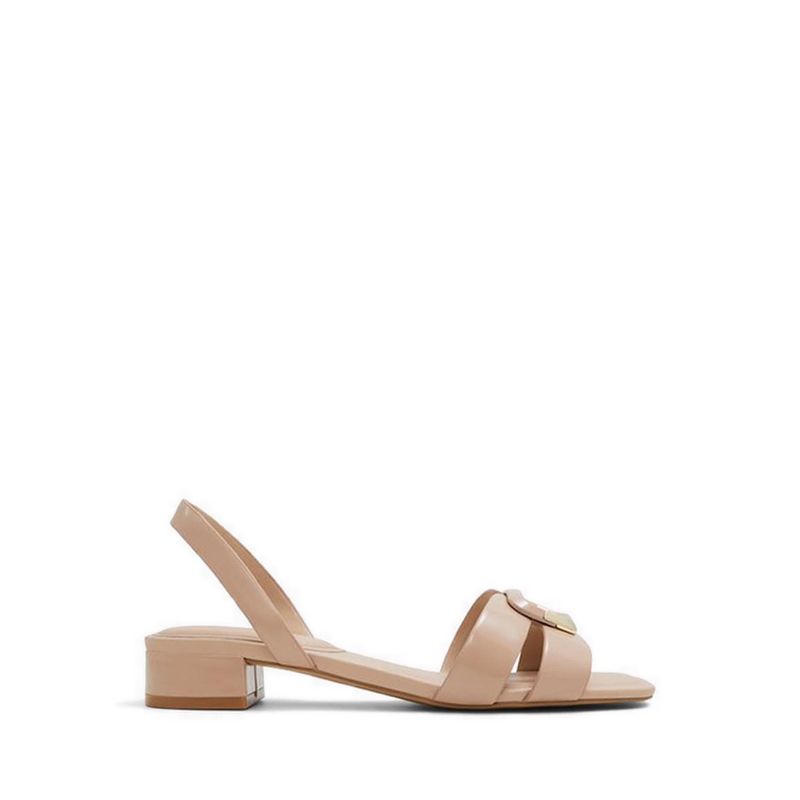 ALAMAENDAR HEELED SANDALS - BONE