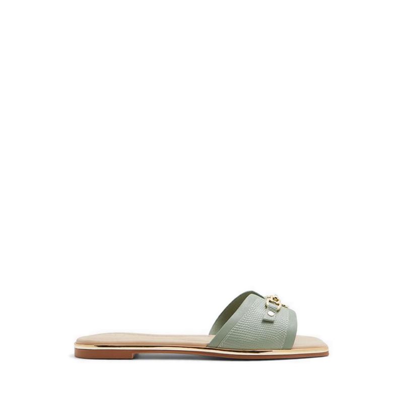 ALAMASSI FLAT SANDALS - GREEN