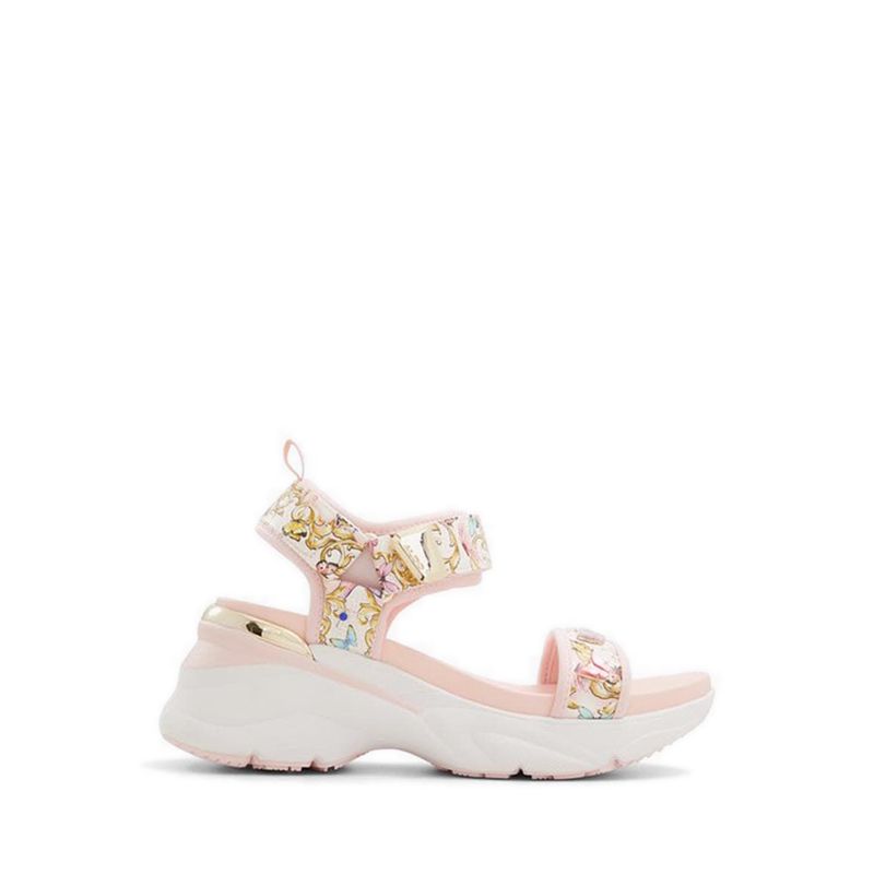 EULALIA WEDGE SANDALS - PINK OVERFLOW