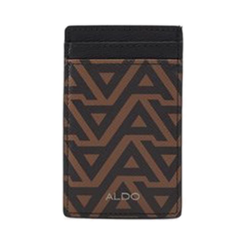 ADRIK WALLET/CHANGE PURSE - BROWN OVERFLOW