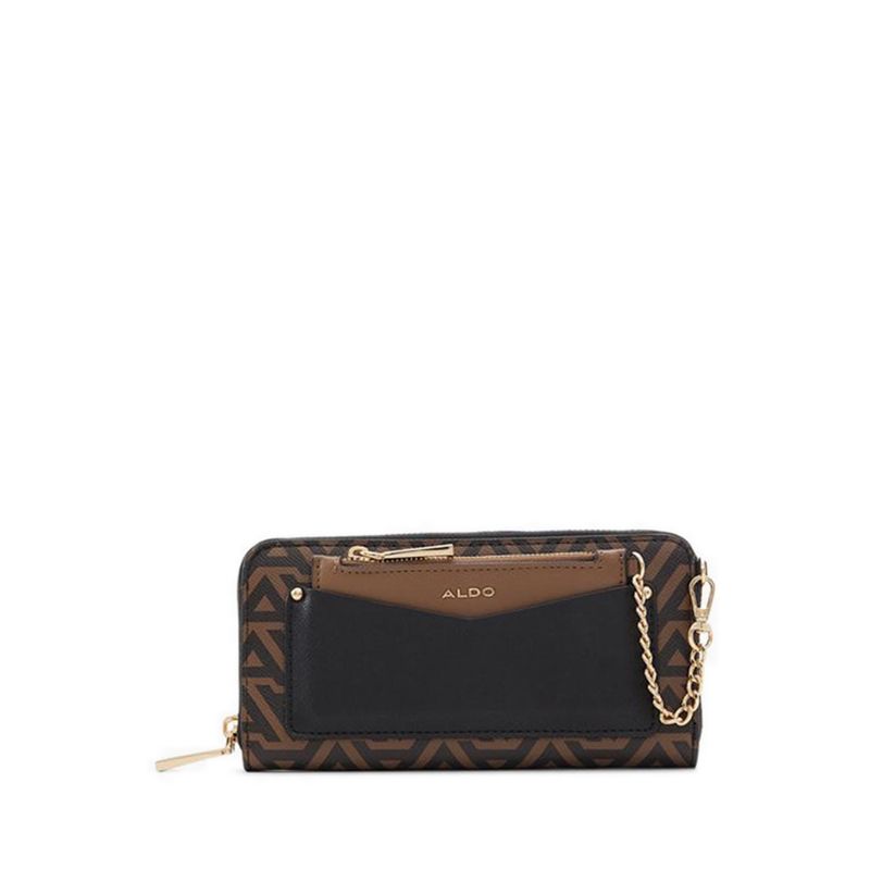 ESAI WALLET/CHANGE PURSE - BROWN OVERFLOW