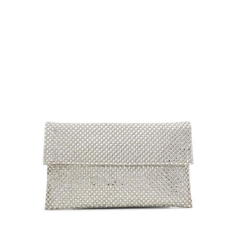 MIRILIRI CLUTCH - SILVER/CLEAR MULTI