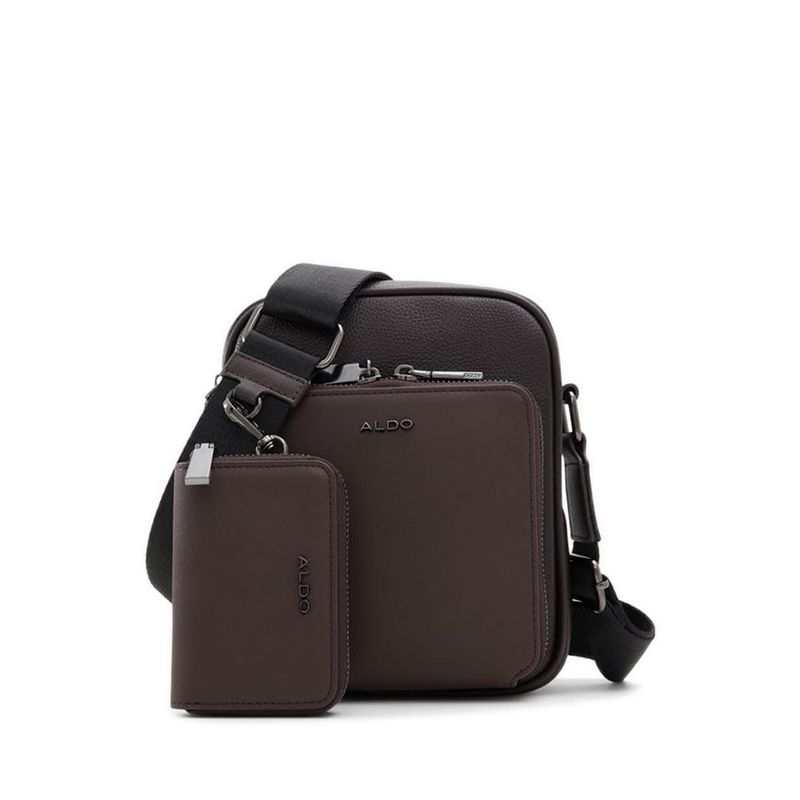 MAXIMILIAN CROSS BODY - DARK BROWN