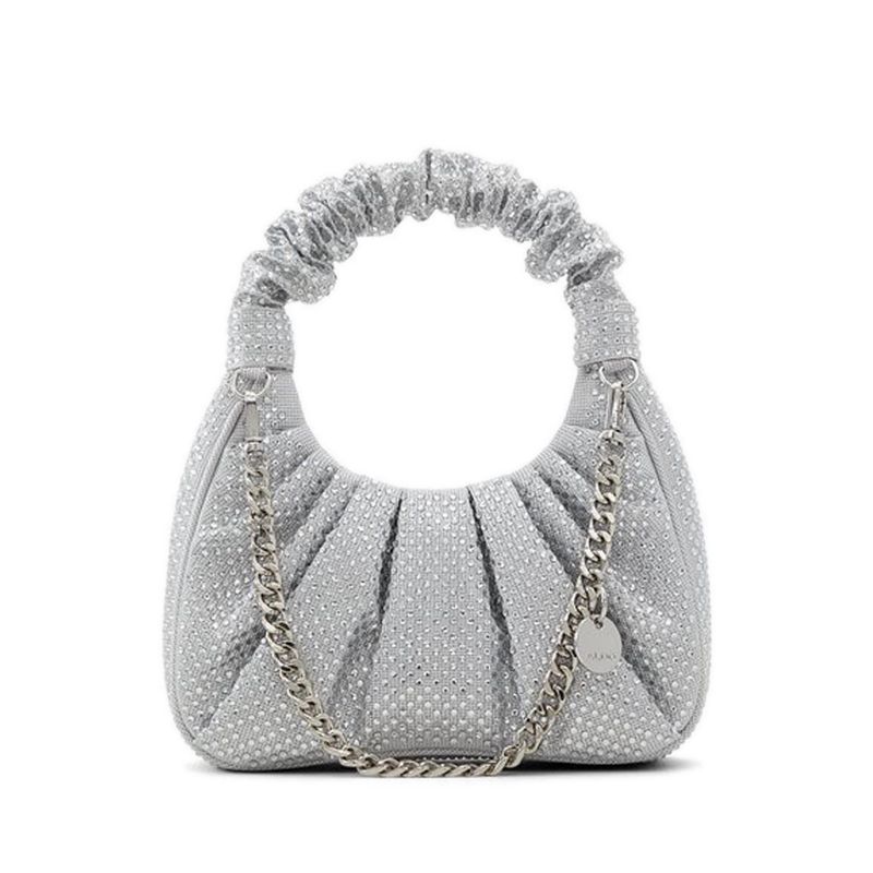 IVALIA SHOULDER BAG - SILVER/CLEAR MULTI