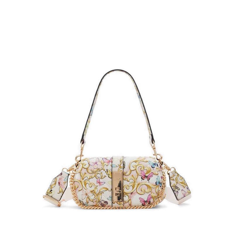 ROMIE SHOULDER BAG - PINK OVERFLOW