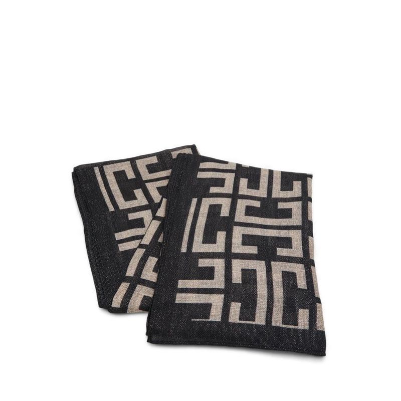 COBIN SCARFS - BLACK/WHITE