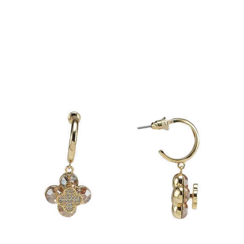 MARSHAM EARRINGS - GOLD/CLEAR MULTI