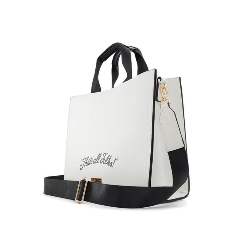 ALDO X LOONEY TUNES LOONEYTUNESTOTE SATCHEL - WHITE