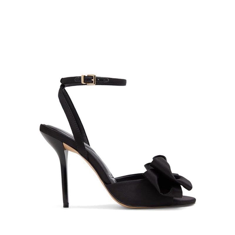 TINSLETTA HEELED SANDALS - BLACK