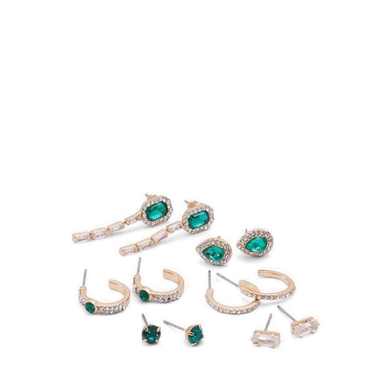 JERIGOWIEN EARRINGS - DARK GREEN