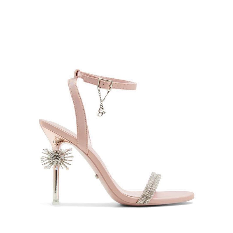 x WICKED SPELLBINDING HEELED SANDALS - PINK