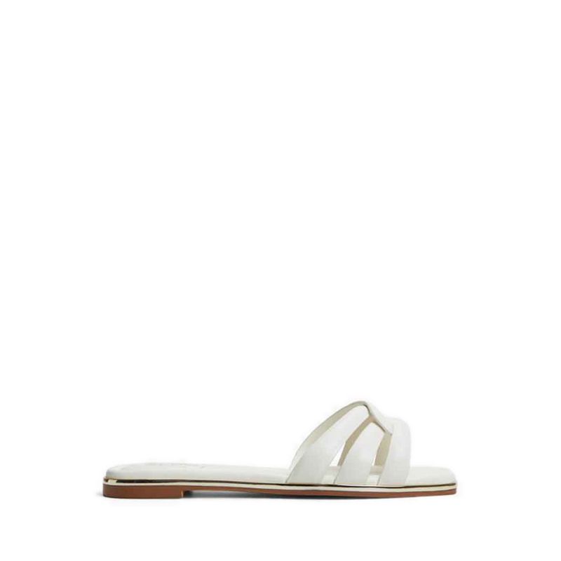 AUGUSTYA FLAT SANDALS - WHITE