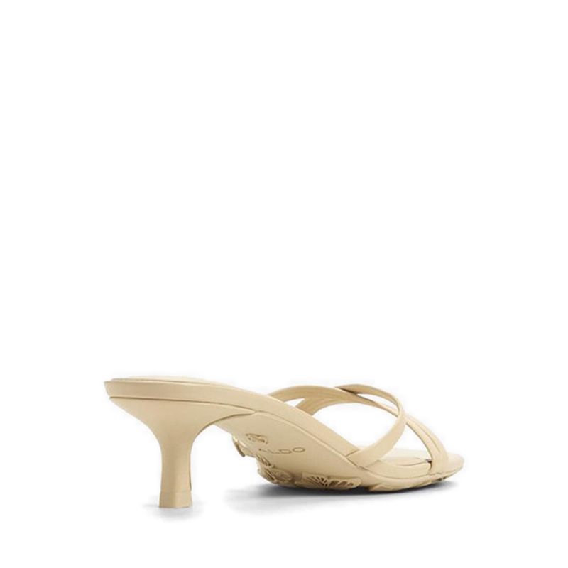 ALDO SOFIANA HEELED SANDALS - CREAM