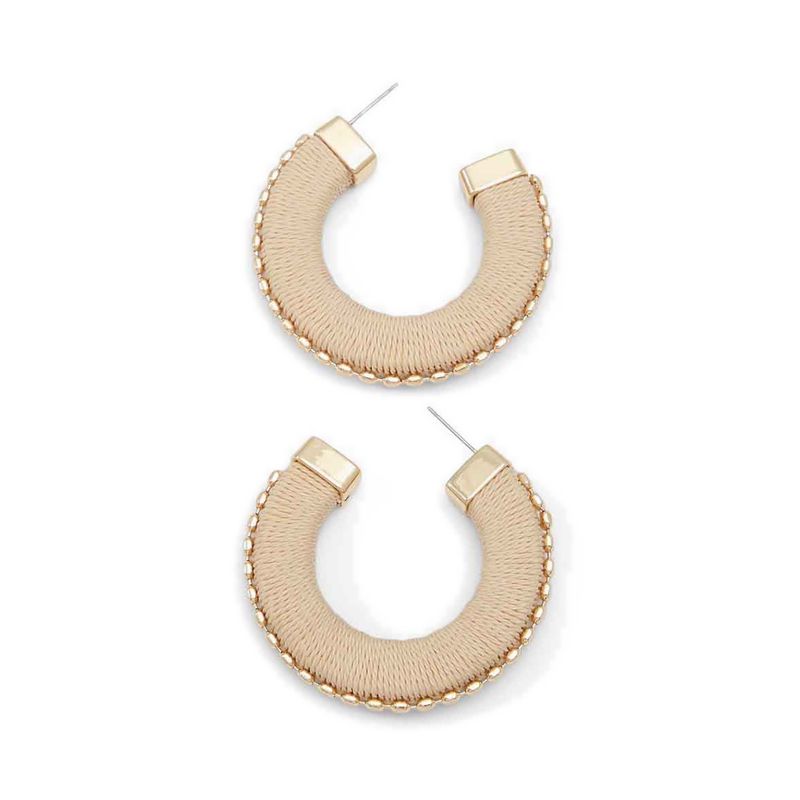 TERRAA EARRINGS - BEIGE