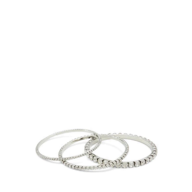 GLEAMORA BRACELETS - SILVER/CLEAR MULTI