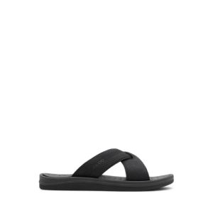 RORIK FLAT SANDALS - BLACK