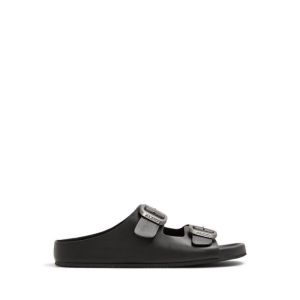 KENNEBUNK FLAT SANDALS - BLACK