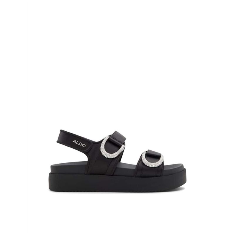 Youre My Solemate - Black Chunky PU Sandals – DLSB